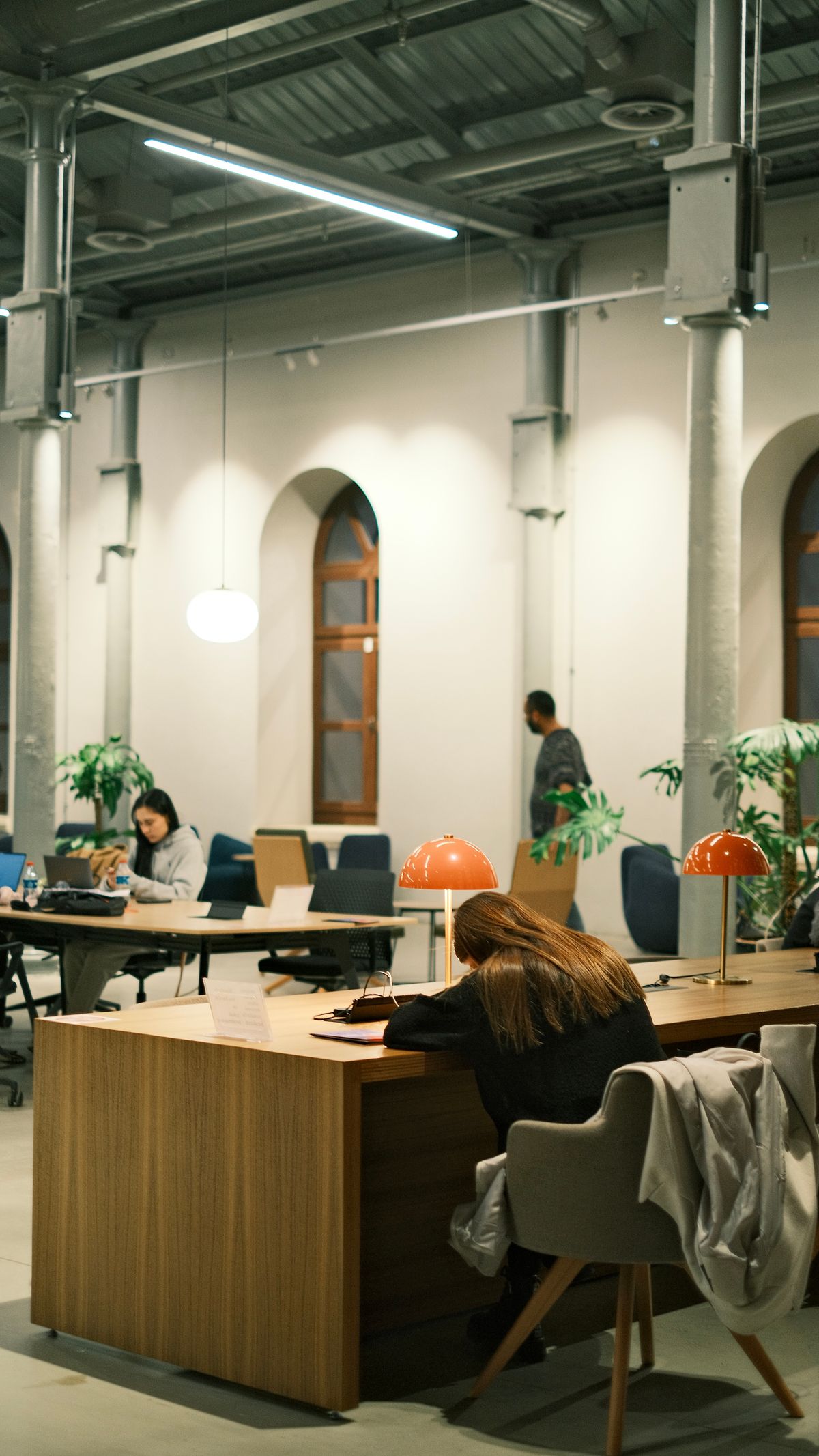 Employees working in an office