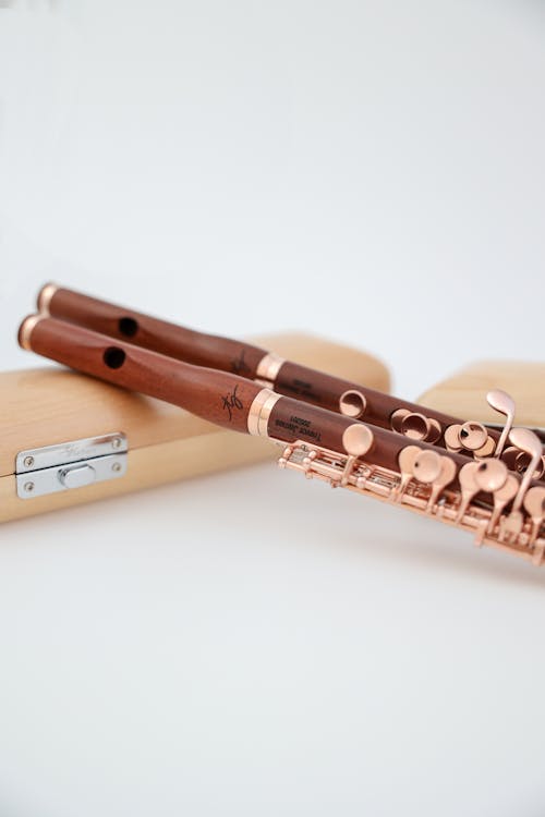 Foto d'estoc gratuïta de de fusta, enfocament selectiu, flautes flautes