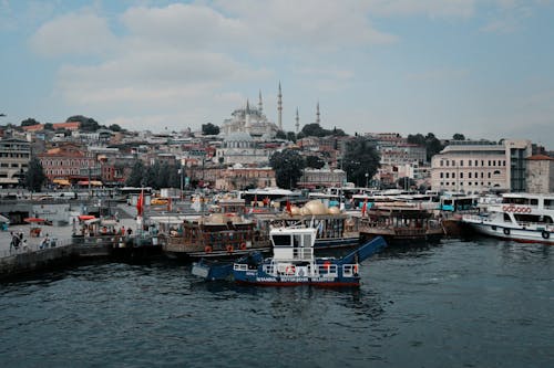 Sea Coast in Eminonu in Istanbul
