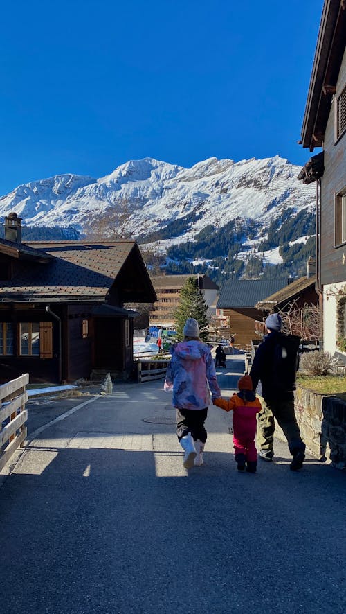 Family in Alps
