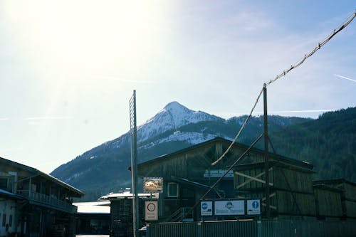 Free stock photo of bulding, mountain, snow