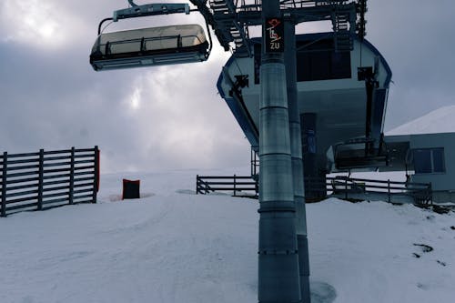 Ski Lift in the Mountains