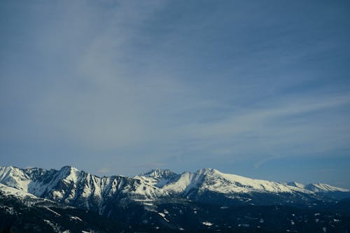 Scenic Snowcapped Mountains 