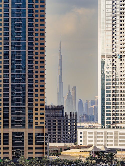 binalar, Burj Khalifa, dikey atış içeren Ücretsiz stok fotoğraf