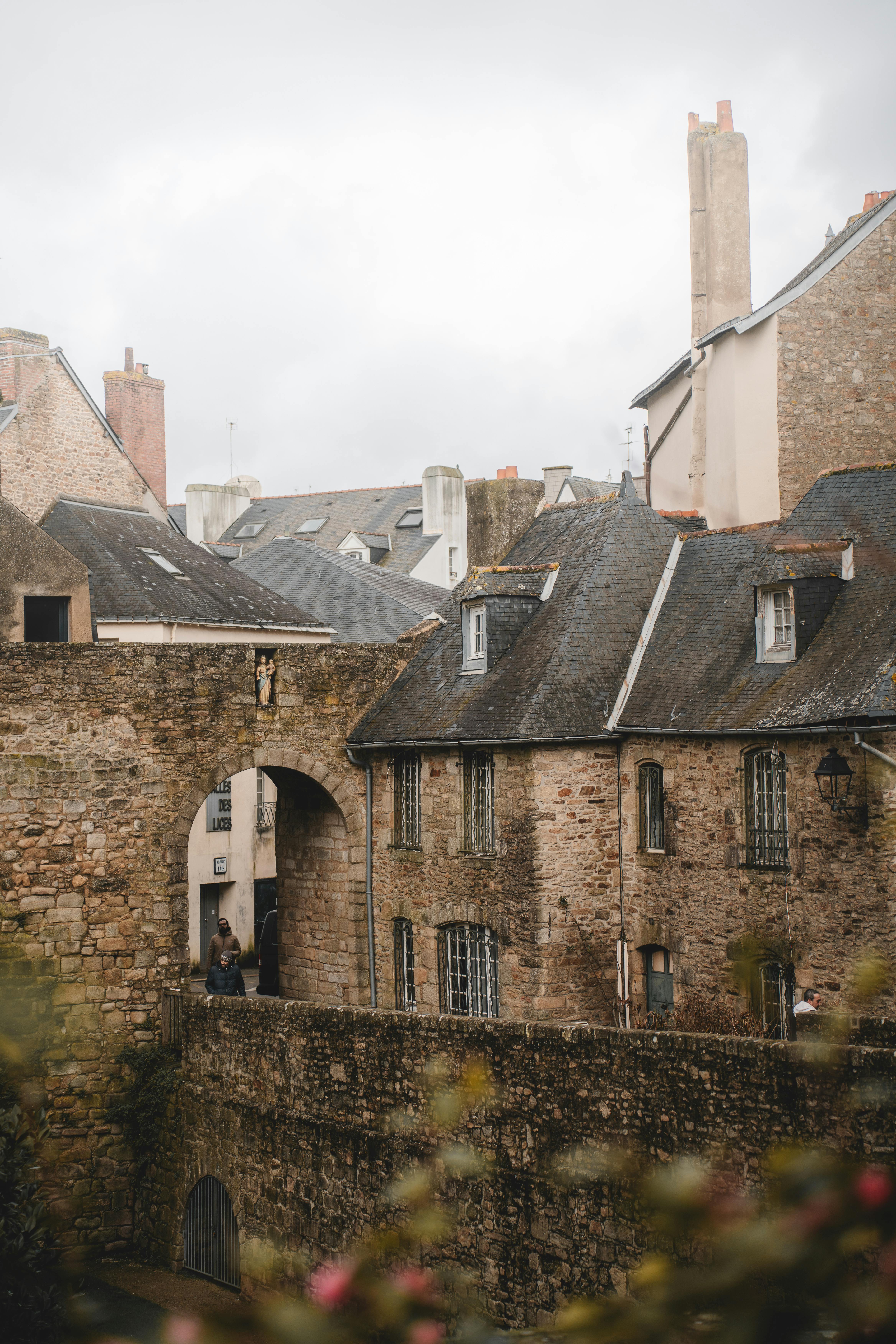 Architecture médiévale en pierre de Vannes, Bretagne