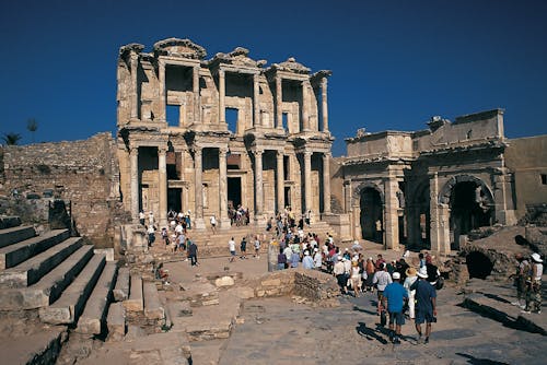 arkeoloji, celsus kütüphanesi, efes içeren Ücretsiz stok fotoğraf