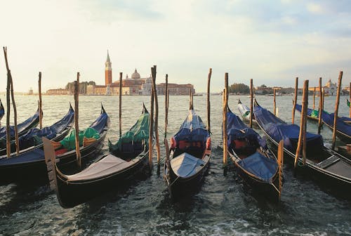 Fotobanka s bezplatnými fotkami na tému Benátky, cestovný ruch, člny