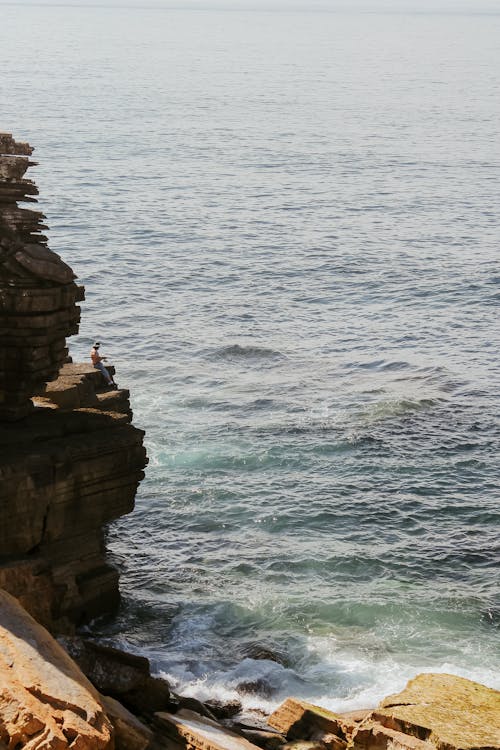 Foto stok gratis jurang, kasar, laut