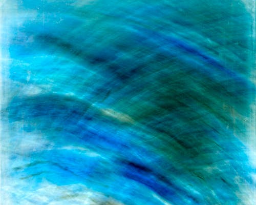 Blurred, Blue Shapes