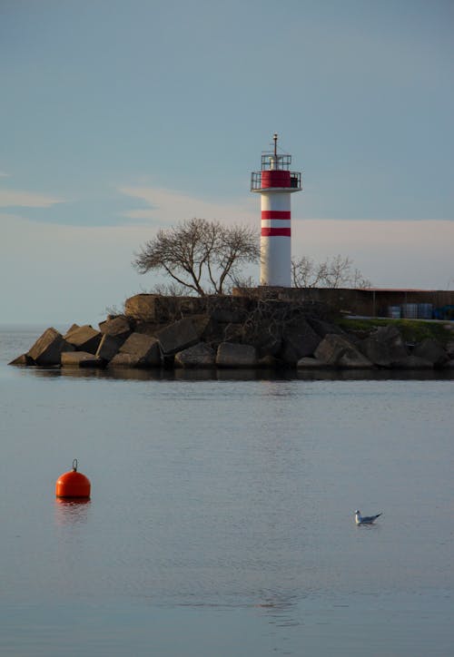 Lighthouse on Sea Coast