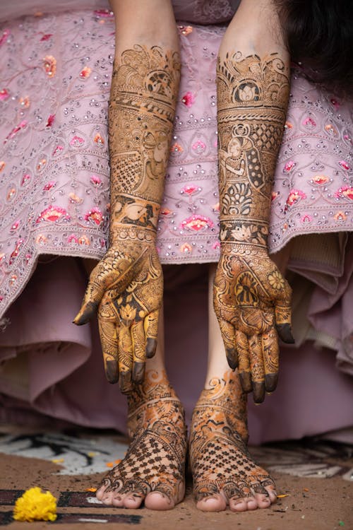 Foto stok gratis kaki, mehendi, mehndi