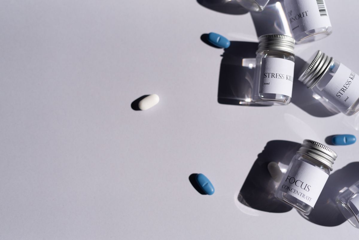 Prescription medicines representing sedative and barbiturate dependence