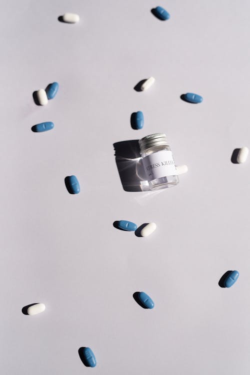 Medicine Bottle and Pills