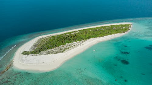 Foto d'estoc gratuïta de Costa, foto des d'un dron, illa