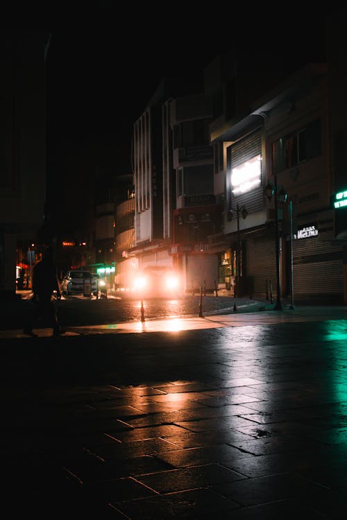Gratis lagerfoto af gadefotografering, natlys, nattefotografering