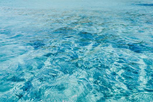 Vivid turquoise waters off Antiparos, Greece with a serene and tropical feel.