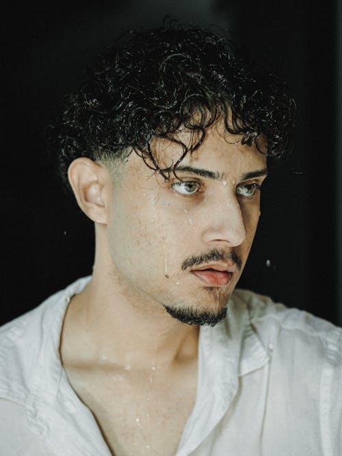 Foto d'estoc gratuïta de barba, bigoti, camisa blanca