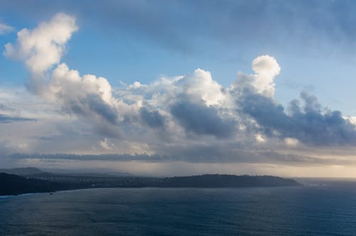 Cloud over Bay on Sea Coast