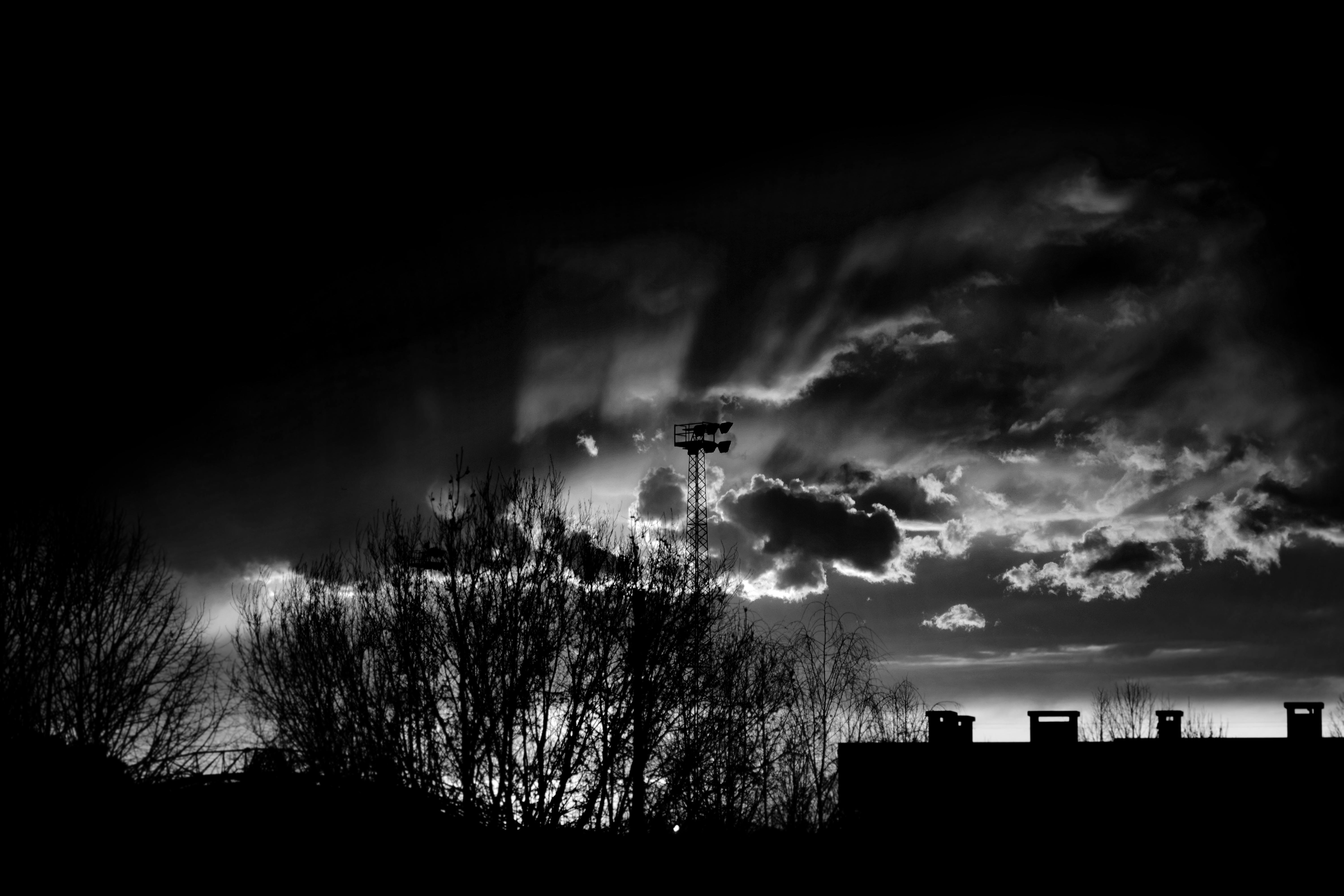 Photo Gratuite De Coucher De Soleil Coucher Du Soleil Noir