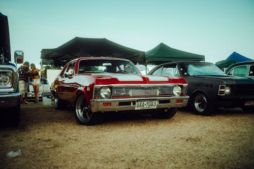 Red, Vintage Chevrolet Chevy II