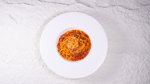 Pasta Served with Tomato Sauce