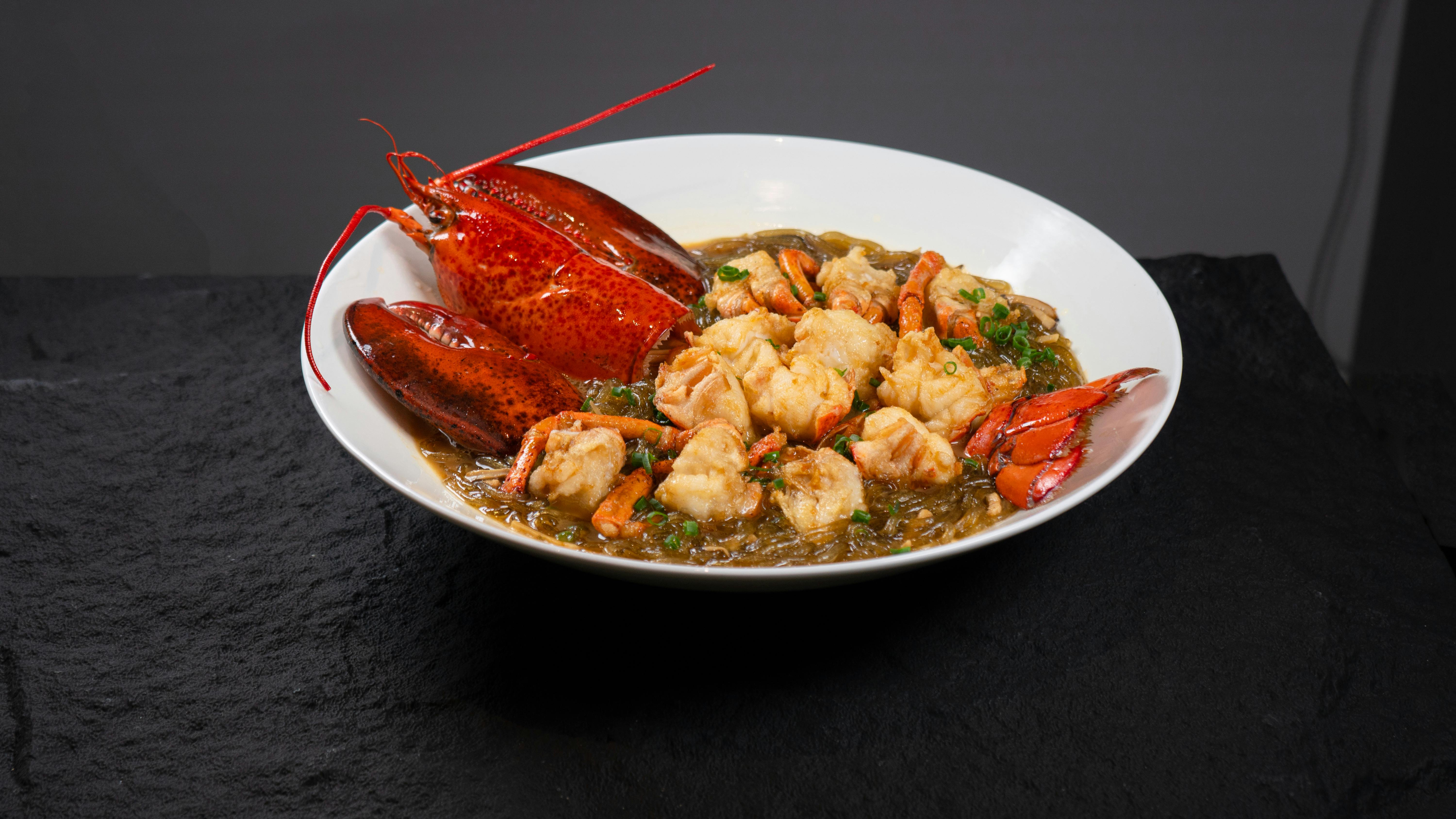 lobster Benedict plate - brunch near Montrose Beach