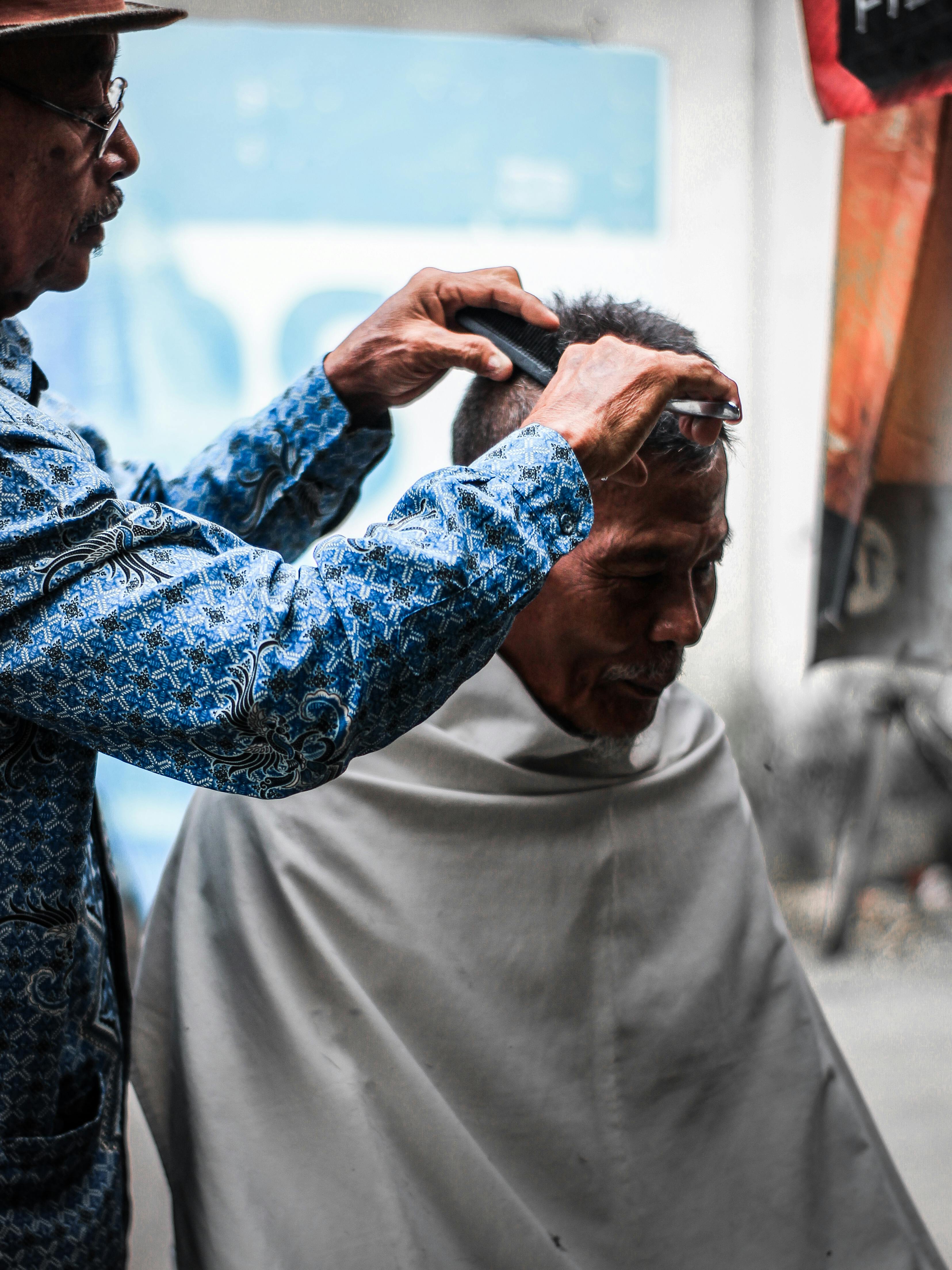 Free stock photo of barbershop, man, street artist