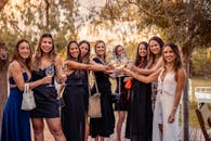 Smiling Women Together at Party