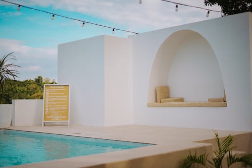 Pool in Hotel in Summer