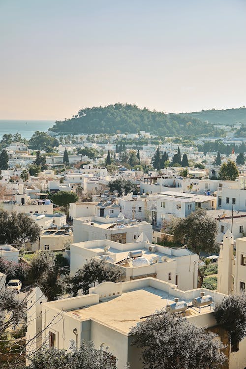 A view of the town of kos, greece