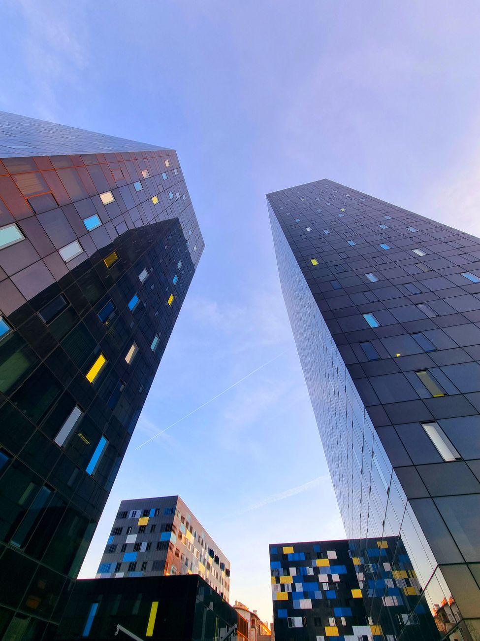 Modern glass towers Croatia