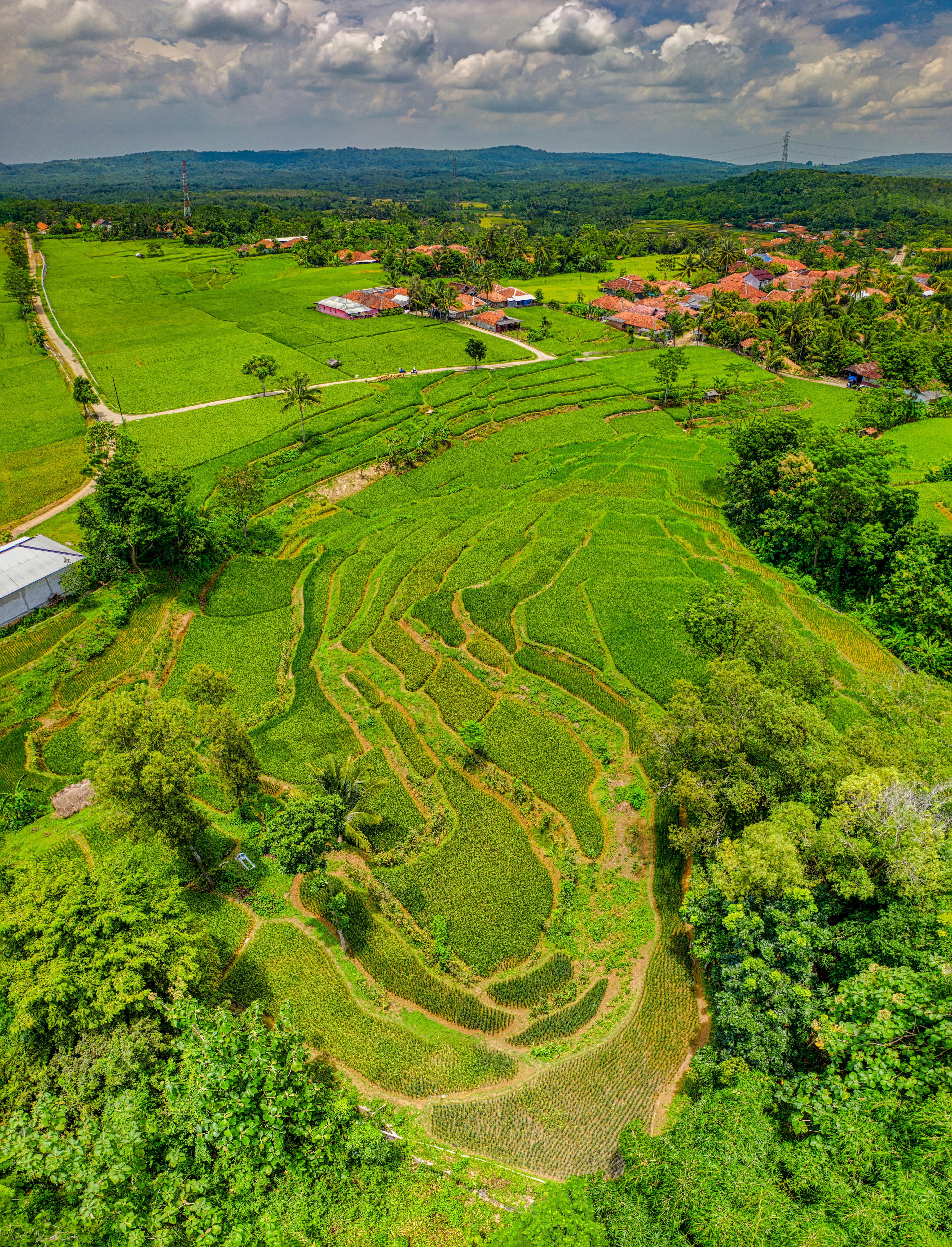 aerial view of landscape