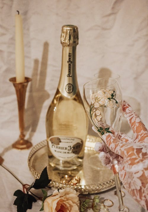 Darmowe zdjęcie z galerii z butelka szampana, szampan