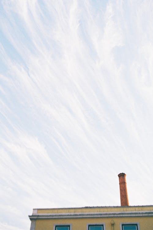 Brick Chimney Against a Sky