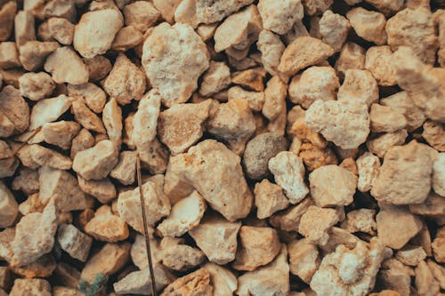 Close-up of Pebbles in Shades of Brown