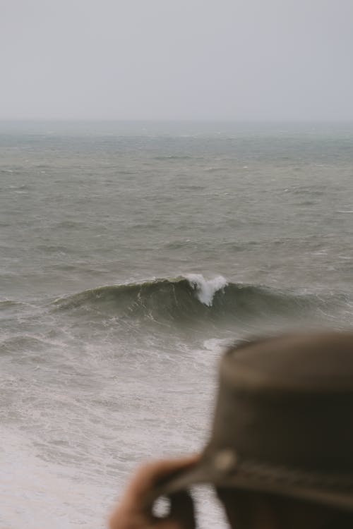 Foto profissional grátis de chapéu, costa, foco seletivo