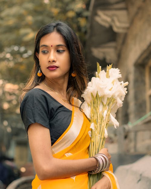 传统服装, 優雅, 印度女人 的 免费素材图片