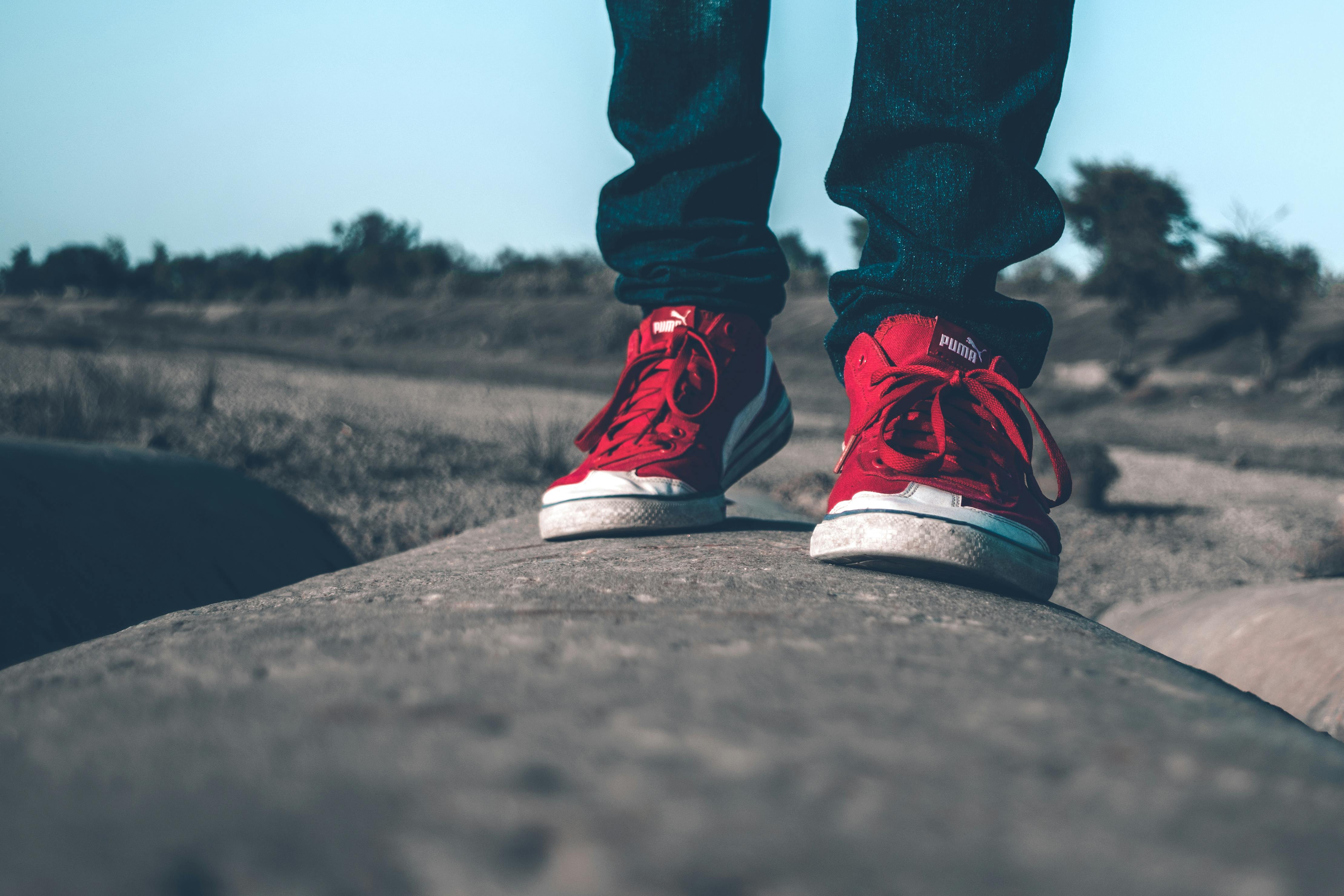 Person Wearing Red Shoes · Free Stock Photo