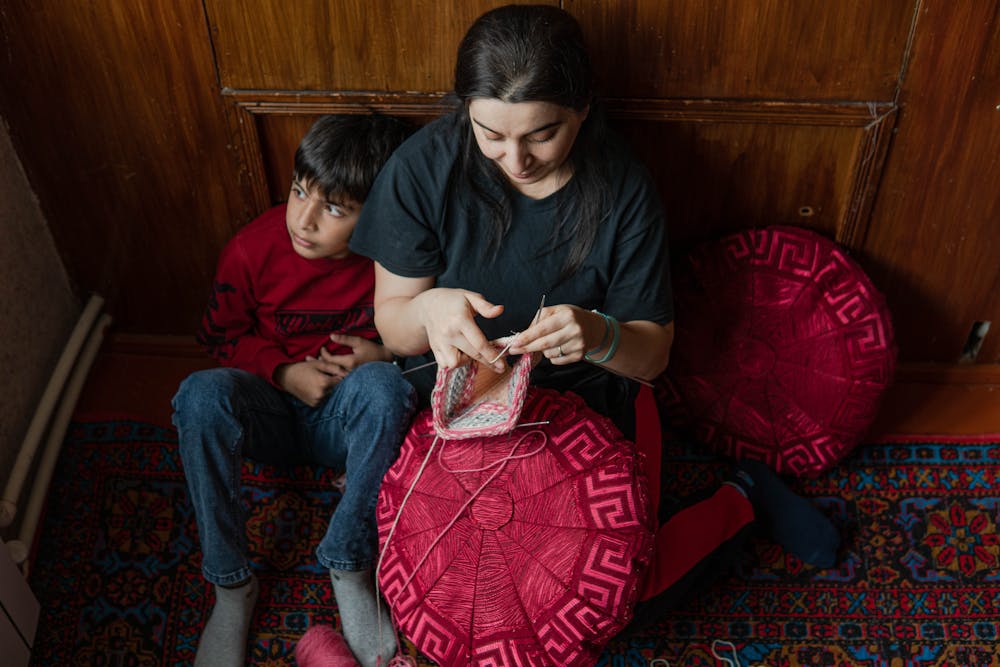 Batik Pillow sewing