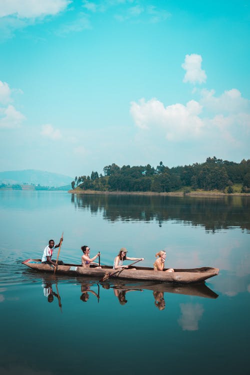 Foto stok gratis angkutan, danau, kano