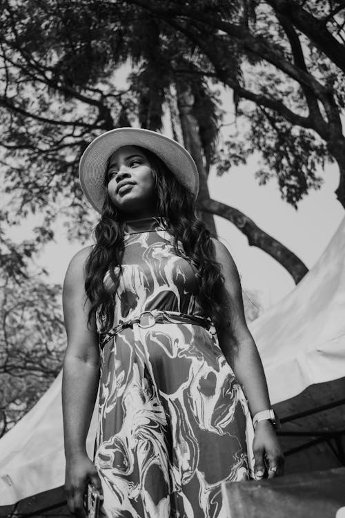 アフリカ系アメリカ人女性, ドレス, ハットの無料の写真素材