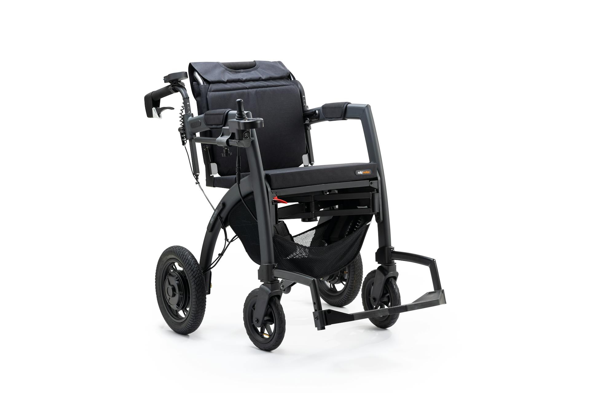 Studio Shot of a Modern Modular Motorized Wheelchair and Walker