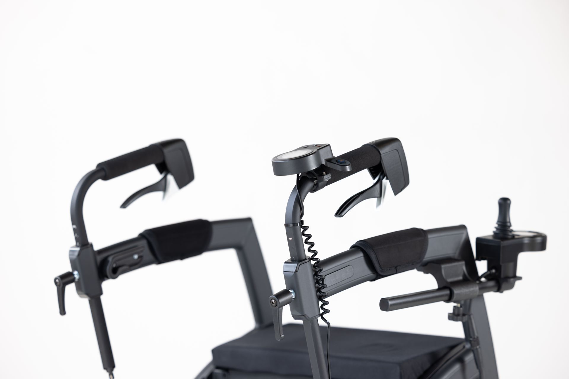 Folding Electric Wheelchair in Close Up