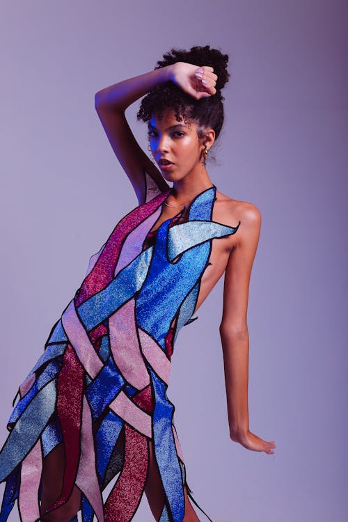 Woman Posing in Studio