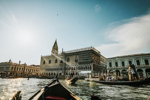 Gondolas in Venice