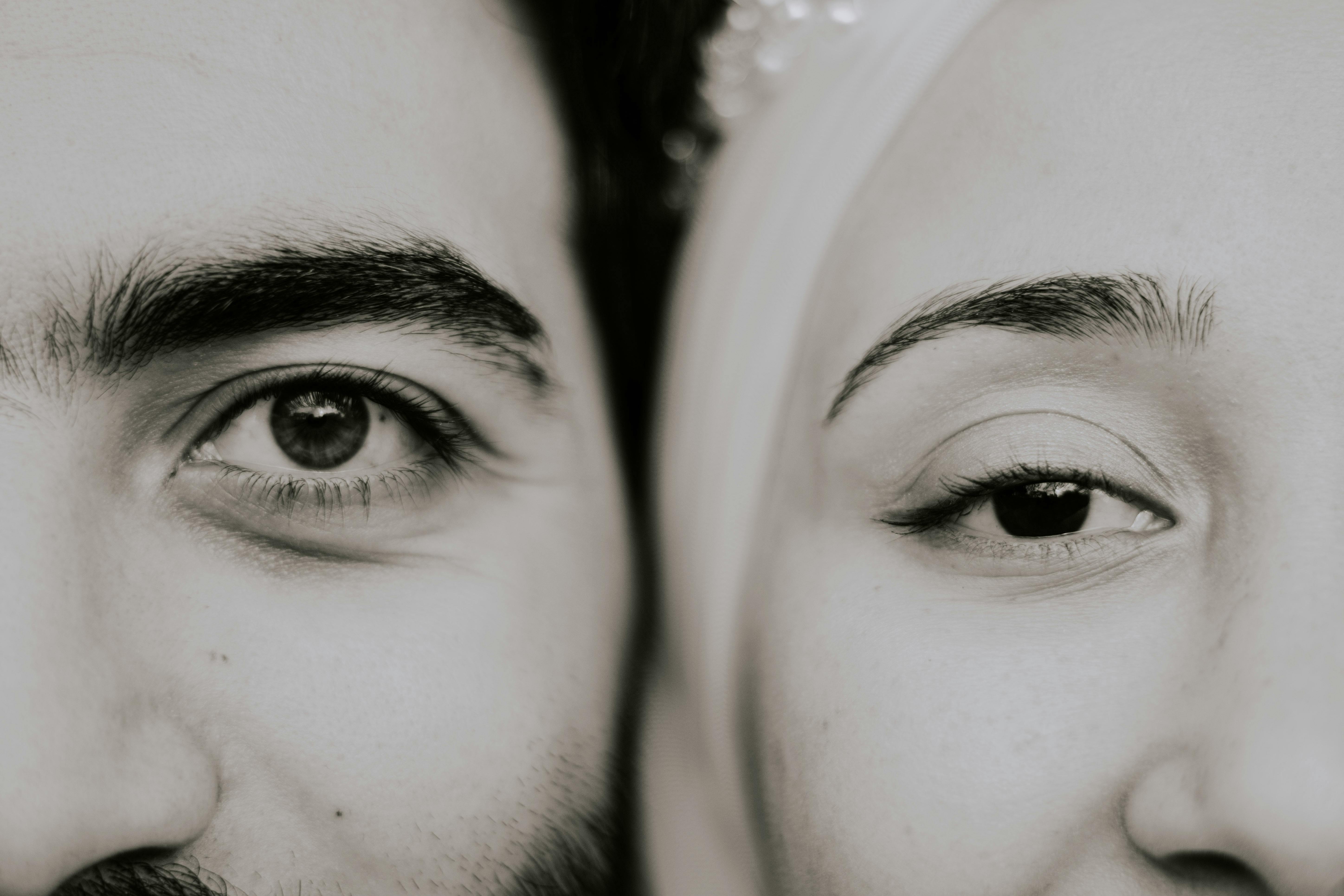 Faces of Man and Woman · Free Stock Photo