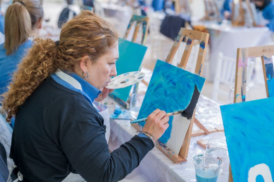 Acrylic is forgiving in most ways and unforgiving in one: it dries fast