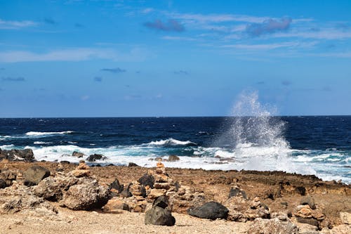 Free stock photo of blue, ocean, rocks