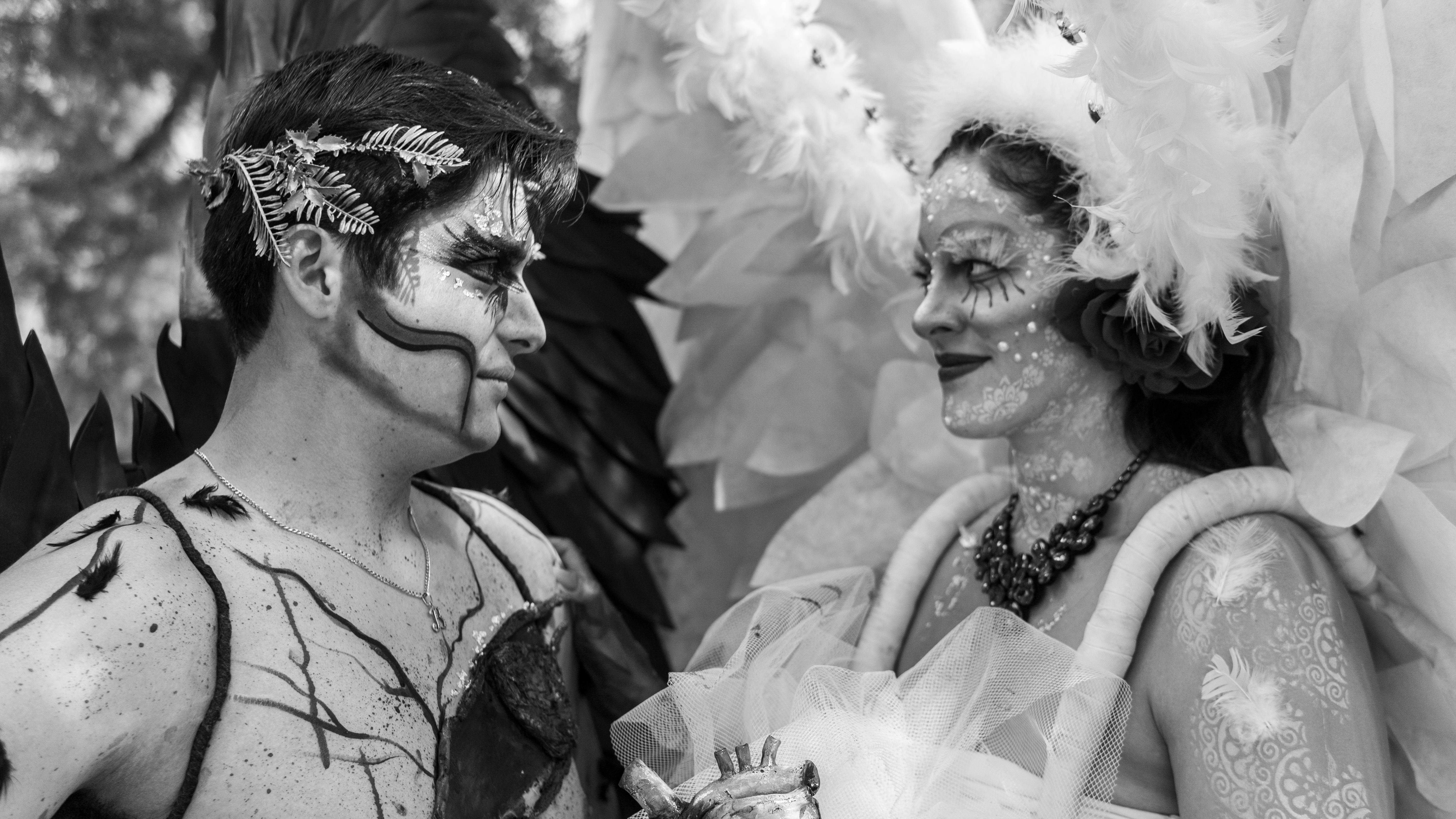 grátis Foto profissional grátis de acessórios de penas, animado, arte da maquiagem Foto profissional