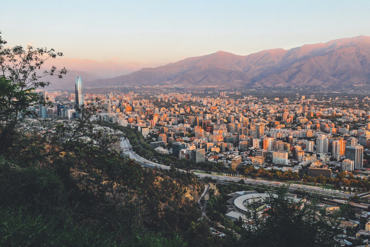 Aerial Photography of City Near Mountain